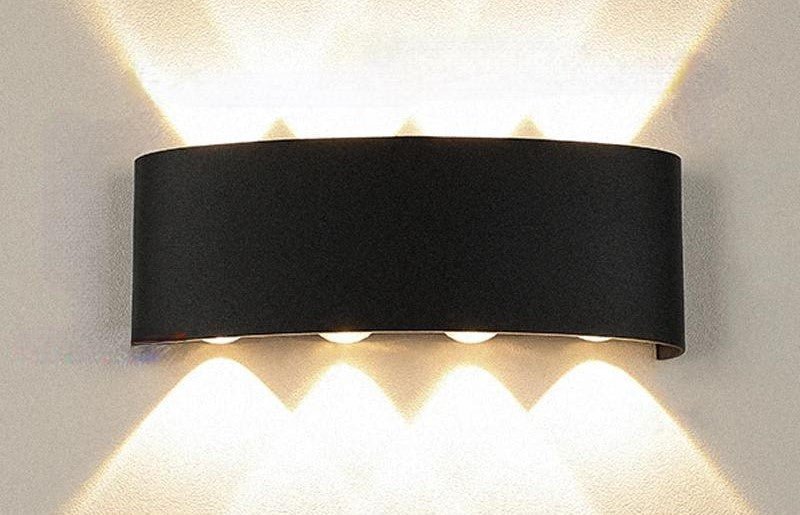 Raxiva-waterproof led outdoor wall lamps aluminum light indoor outdoor ambiance living room patio decor